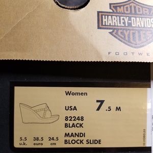 Harley Davidson Mandi Black Slide 7.5